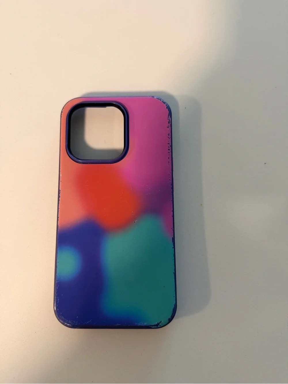 OtterBox Symmetry Plus iPhone 14 Pro Case in Pink and Teal Gradient